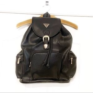 GUESS Black Vinyl Backpack